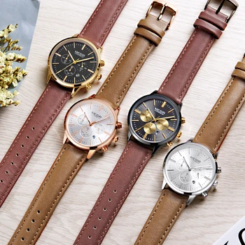 MEGIR 2 buc/Set Cronograf Bărbați Femei Uita-te la Top Brand de Lux, Două Ceasuri de Moda Sport Cuarț Ceas de mână pentru Iubitorii de Ceas