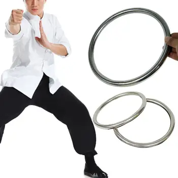 1BUC Wing Chun Inel din Otel Inoxidabil Chineză Kung Fu Arme Wing Chun Kung Fu Inele Lipicios Mână Puterea de Formare Inel de Oțel