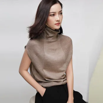 2019 Brand De Moda Stil European Lână Tricotate Femei Pulovere Primavara Toamna Fără Mâneci Pulover Femei, Îmbrăcăminte Exterioară Strat