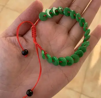 Chineză naturale, Jad Verde Margele Cataramă de Siguranță Brățară Farmec Bijuterii DIY Accesorii Amuleta Cadouri pentru Femei Brățară Reglabil