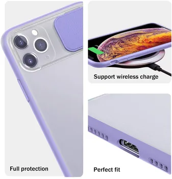 Pentru iPhone 11 12 Pro Mini Max 6 6S 7 8 Plus X XS XR SE 2020 Caz Acoperire de Protecție Camera Slide Proteja Capacul de Protecție a Lentilei