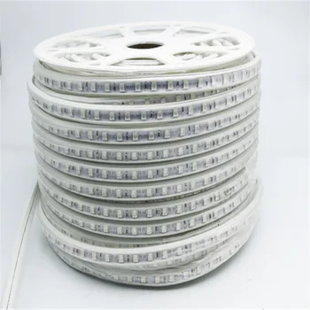220v LED Strip Lumina RGB SMD 5050 cu 44 de Chei / telefon Mobil de control Panglică Flexibil Impermeabil Bandă Diodă Led UE plug