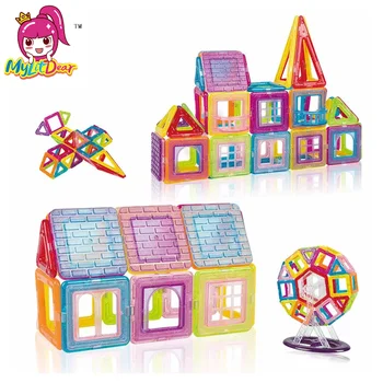 100-298pcs Mini Magnetic Designer-Set de Constructii Model si Construirea de Jucărie din Plastic Magnetic Designer de Jucării Educative Pentru Copii Cadouri