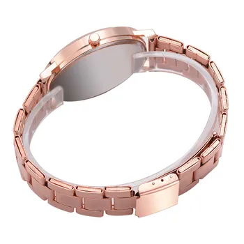 Ceas pentru Femei Brățară Moda de Lux de Brand, Quartz Doamnelor Ceas de Aur roz Fete sex feminin din oțel zegarek damski relogio feminino