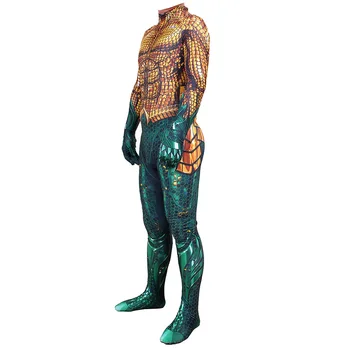 Din Filmul Aquaman Arthur Curry Cosplay Costum Lycra Spandex Super-Erou Zentai Înota Costum Body, Salopete Costum De Halloween