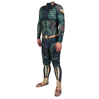 Din Filmul Aquaman Arthur Curry Cosplay Costum Lycra Spandex Super-Erou Zentai Înota Costum Body, Salopete Costum De Halloween