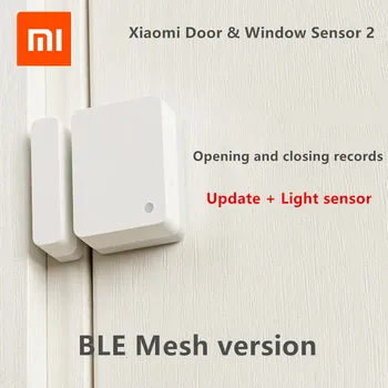 Original Xiaomi Inteligent Ușa Fereastra Senzorului 2 de bluetooth 5.1 Detectarea Luminii de Deschidere, de Închidere Înregistrări Suplimentare Nefinalizate Memento