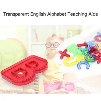 Alfabetul Instrumente de Predare 5cm Transparent 26 Piese Alfabete Dezvoltarea Inteligenței Jucării de Învățare Limba Jucărie pentru Copii Cadou de Crăciun