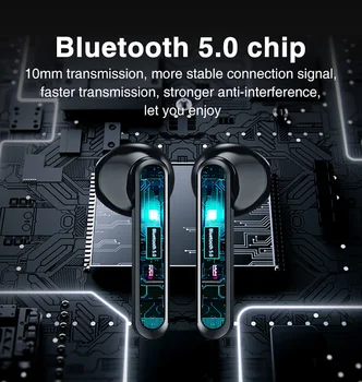 TWS Bluetooth 5.0 Wireless Căști Hifi Wireless Bluetooth Casti Cu Microfon Sport Căști de Control Tactil Telefon Pavilioane