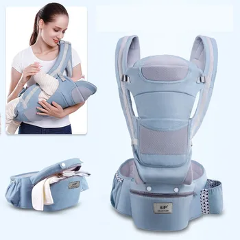 0-48M Ergonomic Transportator Copil copil Copil Hipseat Transport Frontală Ergonomică Kangaroo Baby Wrap Sling pentru Copii de Călătorie