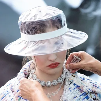2018 Nou PVC Pălării de Soare Femei Streetwear Vizor Transparent cwy0002-5