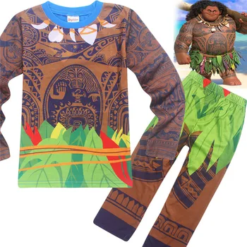 Ainiel Fete Pentru Copii Haine Seturi Moana Maui Costum De Haine Set Camasi Casual Copii Costume De Sport De Top, Pantaloni Pentru Copii Boys