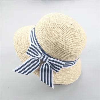 Pentru copii capac Sunbonnet Capac Copil de Vara Pălărie Copii Respirabil Pălărie de Paie Copii Băiat drăguț Fete Capac bonnet enfant #3M13