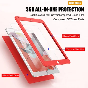 De lux 360 Protecție Completă Tableta Caz Pentru iPad Mini 4 A1538 A1550 Geam Pentru Ipad mini 5 2019 rezistent la Șocuri Funda Acoperi