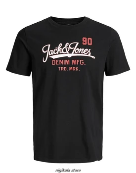 Jack si Jones Logo T-Shirt Negru Casual Rece mândrie t camasa barbati Unisex Noua Moda tricou Vrac Dimensiune top ajax amuzant
