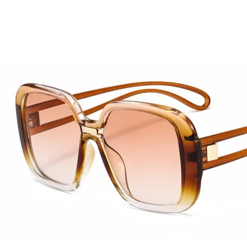 Noi Supradimensionat ochelari de Soare Patrati Femei de Brand de Moda Gradient de Colorat UV400 Ochelari de protecție Ochelari de Cadru Doamnelor Nuante