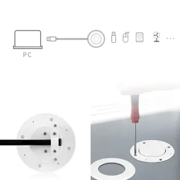 160cm Pop-up În Birou Slot 3 USB 2.0 & USB1.1 Porturi Hub Splitter Adaptor pentru Laptop PC/ Mobil Încărcător