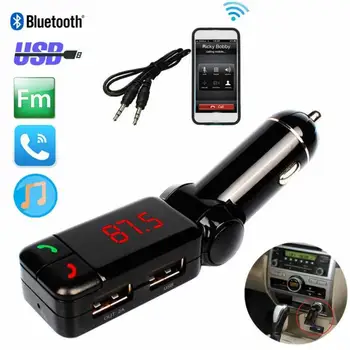 Modulator FM Auto cu MP3 Player Handsfree Wireless Kit Bluetooth Transmițător Fm Led-uri Auto Mp3 Player USB Încărcător Accesorii Auto