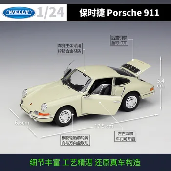 Welly 1:24 Porsche 1964 Porsche 911 aliaj model de masina Diecasts & Vehicule de Jucărie Colecta cadouri Non-telecomanda tip de transport de jucărie