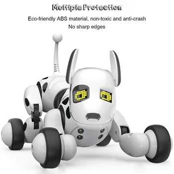 Robot Inteligent Câine 2.4 G Wireless De Control De La Distanță Jucărie Pentru Copii Vorbesc Inteligent Câine Robot De Jucărie Animale De Companie Electronice Cadou De Ziua De Nastere