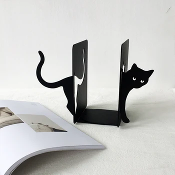 Pisica drăguț Simplu stand de cărți elevilor stand Metal Suporturi Fier de Birou de Sprijin reprezintă Școală Papetarie & Birou Sup