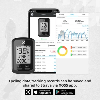 XOSS G+ rezistent la apa Vitezometru GPS Inteligent Calculatorul de Ciclism Road Bike MTB ANT+cu Kilometraj Senzor de Viteză și Cadență de Sprijin