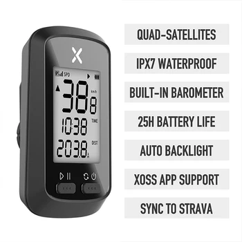 XOSS G+ rezistent la apa Vitezometru GPS Inteligent Calculatorul de Ciclism Road Bike MTB ANT+cu Kilometraj Senzor de Viteză și Cadență de Sprijin