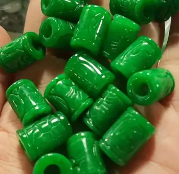 5pc Naturale, Un Verde de Jad, Margele DIY Brățară Brățară Farmec Jadeit Bijuterii Accesorii de Moda Amuleta Cadouri pentru Femei Barbati