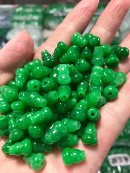 5pc Naturale, Un Verde de Jad, Margele DIY Brățară Brățară Farmec Jadeit Bijuterii Accesorii de Moda Amuleta Cadouri pentru Femei Barbati