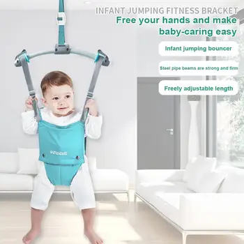 Copilul Ușă Jumper Viguros Siguranță Pentru Sugari Jucării Toddler De Învățare Reglabil Exercițiu Leagăn Agățat De Scaun Walker