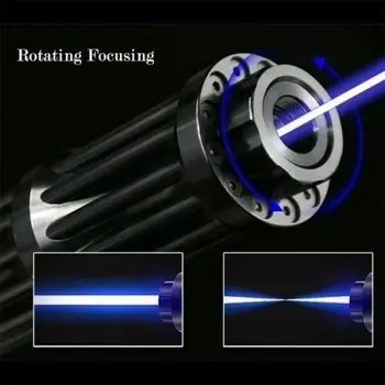 Puternic 2w Prelungi Laser Albastru Pointer 450nm Lazer vedere Lanterna Meciul de Ardere/Arde lumina trabucuri/lumânare/ Vanatoare