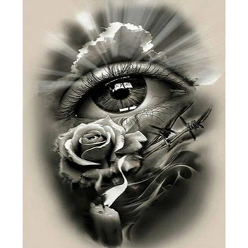 DIY 5D Diamant Pictura Abstractă Trandafiri Ochii de Diamant Broderie Animal cruciulițe Rundă Completă de Foraj Mozaic Art Cadou Decor Acasă