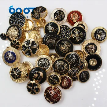 18563,ulei Negru de metal de aur buton,articole de Galanterie Buton,Pachet de 50pcs,Diferite butoane și dimensiuni butonul mix,DIY Cusut Manual