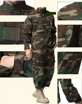 13 Culoare Armata Militare Tactice Uniformă Tricou + Pantaloni de Camuflaj Camuflaj Uniformă de Luptă a Armatei SUA de Îmbrăcăminte pentru Bărbați Costum de Airsoft Vanatoare