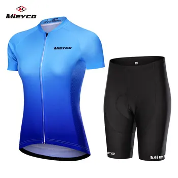 2020 nou Albastru Mieyco Pro Biciclete Echipa Maneci Scurte Maillot Ciclismo Fata Ciclism Jersey Vara respirabil Ciclism de Îmbrăcăminte Seturi