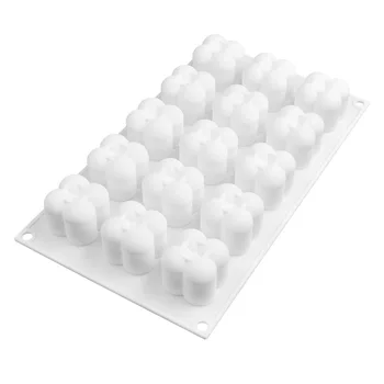Soia în Formă de Lumânare Matrite 15 Cavitatea Rășină Cub Lumanari Matrite Silicon 3D Ceara Săpun Mucegai Desert Tort de Ciocolata produse de Patiserie de Copt Mucegai