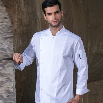 Bucătar uniforma pentru Unisexs Restaurant Uniformă S-3XL en-Gros de Femei Bărbați Lung/Scurt-Maneca Bucătărie Bucătar-șef de Hotel Jacheta se Coace Uniform