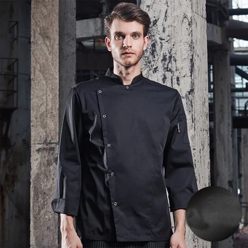 Bucătar uniforma pentru Unisexs Restaurant Uniformă S-3XL en-Gros de Femei Bărbați Lung/Scurt-Maneca Bucătărie Bucătar-șef de Hotel Jacheta se Coace Uniform