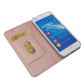 HereCase Pentru huawei P9 Lite Mini Flip Cazuri de Telefon din Piele Portofel Pentru a Acoperi Nova Lite 2017 Coque Pentru Y6 Pro 2017 Hoesje Etui
