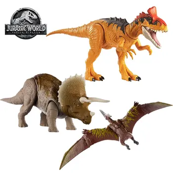 Lumea Jurassic Efecte de Sunet Dinozaur Jucării de Acțiune Figura Triceratops Cryolophosaurus Pterodactil Jucarii pentru Copii Figura Cadouri