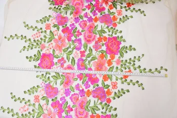 LASUI frumos 1yard de flori colorate broderie tesatura lat 150cm respirabil pentru DIY manual accessroies rochie Q012