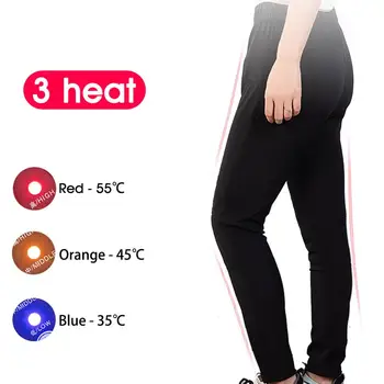 Electrice Incalzite Cald Pantaloni Bărbați Femei USB Încălzire Strat de Bază Elastic Pantaloni Izolate HeatedUnderwear Pentru Camping, Drumetii