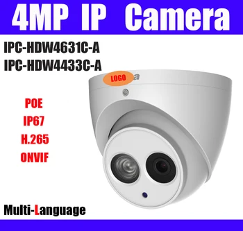 4MP 6MP POE IPC-HDW4631C-O Camera IP IPC-HDW4433C-O 4MP IR Built-in MICROFON repace ipc-hdw4431c-o Rețea de camere de supraveghere camera dome