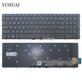 Noua pentru laptop Dell Inspiron 15 5565 5567 Jocuri 7566 7567 17 5765 5767 keyboard US layout, culoare negru