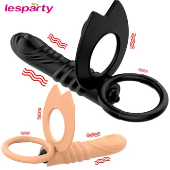 Glont Vibrator Strap On Penis Penisul Dubla Penetrare Anal Plug Vagin Plug Dildo Butt Plug Vibratoare Jucarii Sexuale Pentru Cupluri