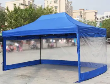 3*4,5 m din Oțel de Înaltă calitate Pliante Publicitare cort Parasolar Chioscuri rainshed adăpost de ploaie cu PVC transparent partea de pânză