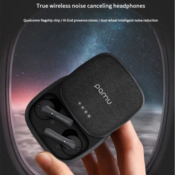 PaMu Slide Adevărat Wireless Căști de Anulare a Zgomotului Căști Bluetooth TWS Pavilioane Cu Încărcare Cutie Și Dual Microfon
