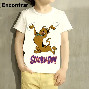 Copii Scooby Doo Si Shaggy Mister Mașină de Design de Tricou Baieti/Fete Mari Casual cu Maneci Scurte Topuri Copii Drăguț T-Shirt,HKP5086