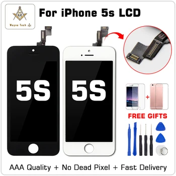 1 PC-Retail AAA+++ Calitatea Ecranului Pentru iPhone 5S SE Afișaj LCD Cu Touch Digitizer Rece Lipici Transport Gratuit