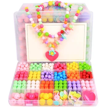 24 Grilă DIY Margele lucrate Manual, Jucării Pentru Copii Cu Set de Accesorii Fata Tesut Brățară Bijuterii de Luare Jucarii Creative pentru Copii Cadouri